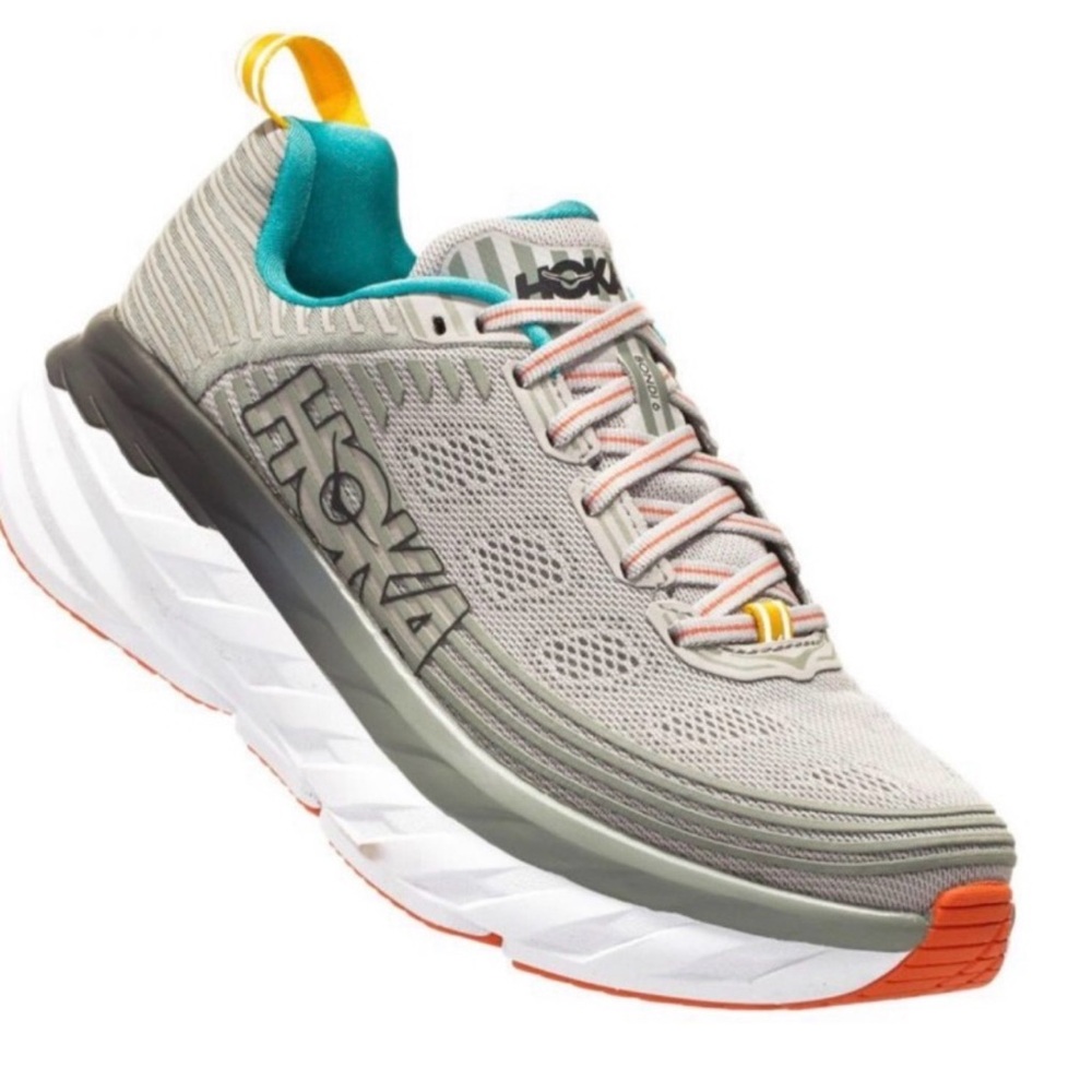 Hoka Bondi 6 Vapor Blue Wrought Iron - Good Condition